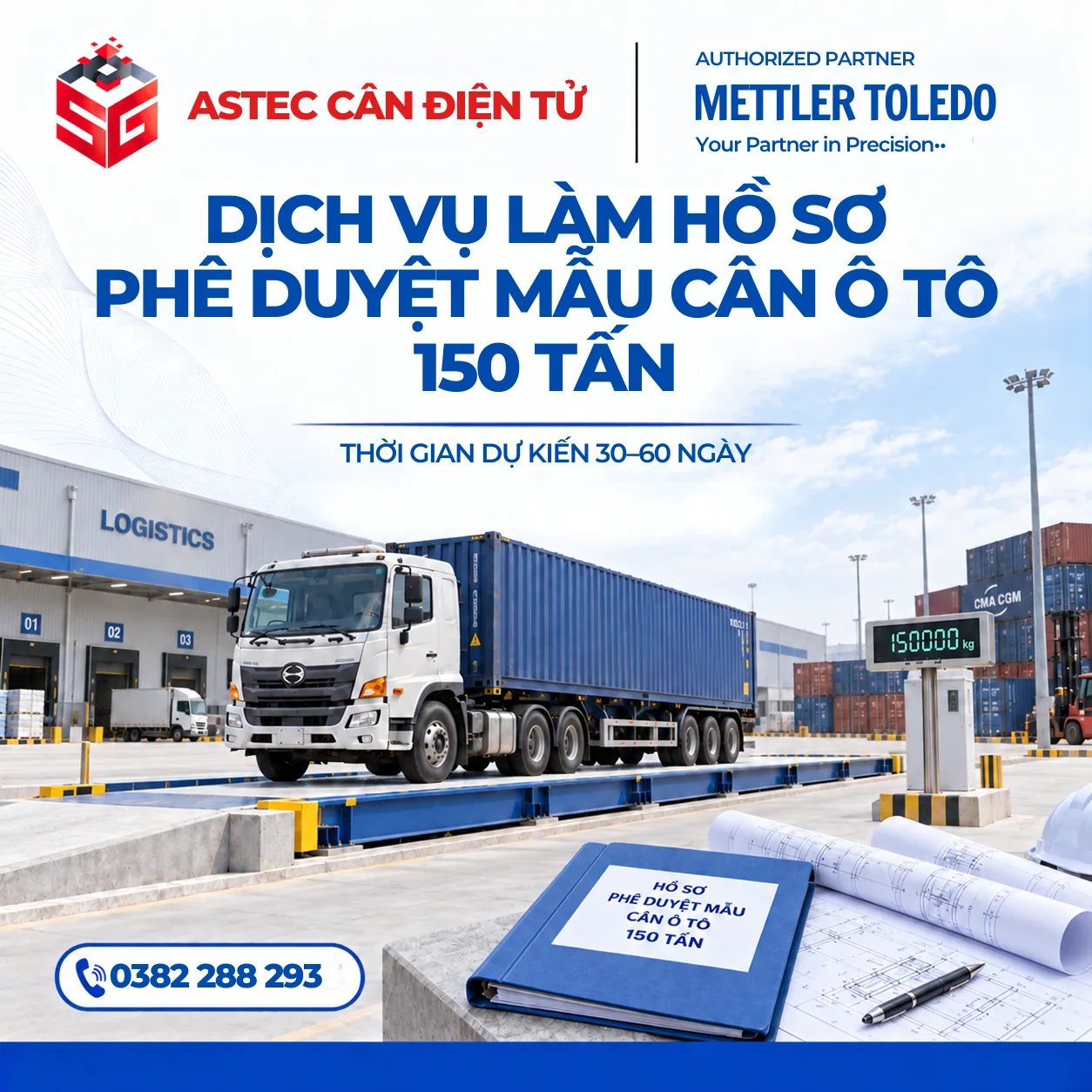 DỊCH VỤ LÀM HỒ SƠ PHÊ DUYỆT MẪU CÂN Ô TÔ 150 TẤN