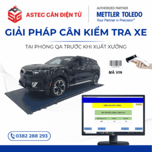 GIẢI PHÁP CÂN KIỂM TRA XE TẠI PHÒNG QA