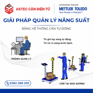GIẢI PHÁP QUẢN LÝ NĂNG SUẤT BẰNG HỆ THỐNG CÂN ĐIỆN TỬ TỰ ĐỘNG